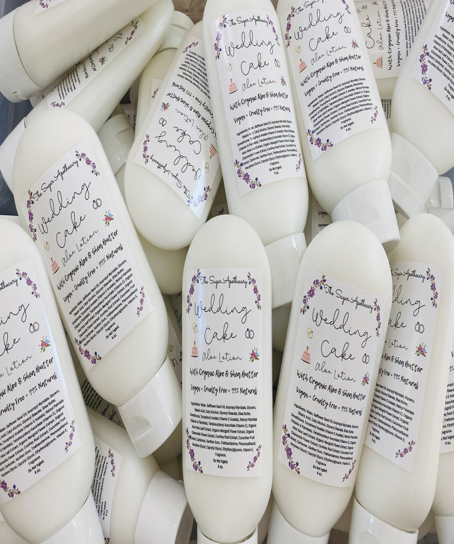Wedding Cake aloe lotion