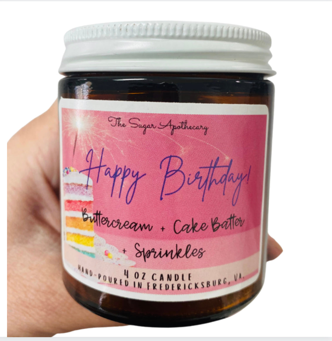 Birthday cake mini candle