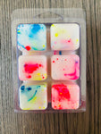 Tie dye Fruit loops marshmallow bars