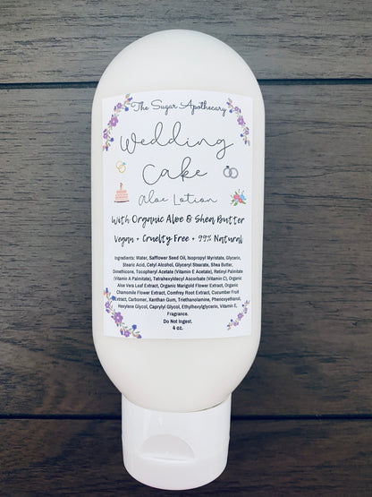 Wedding Cake aloe lotion